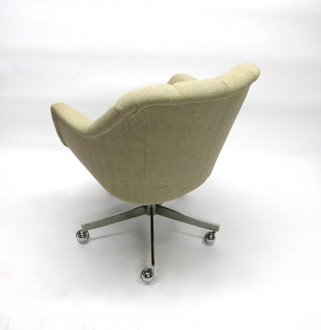 Single Swivel Desk Chair by Ward Bennett for Brickell, 1984 Made in USA 1