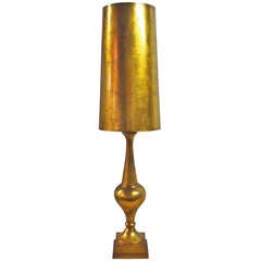 Gilt Table Lamp, may have been done by James Mont 1940's American