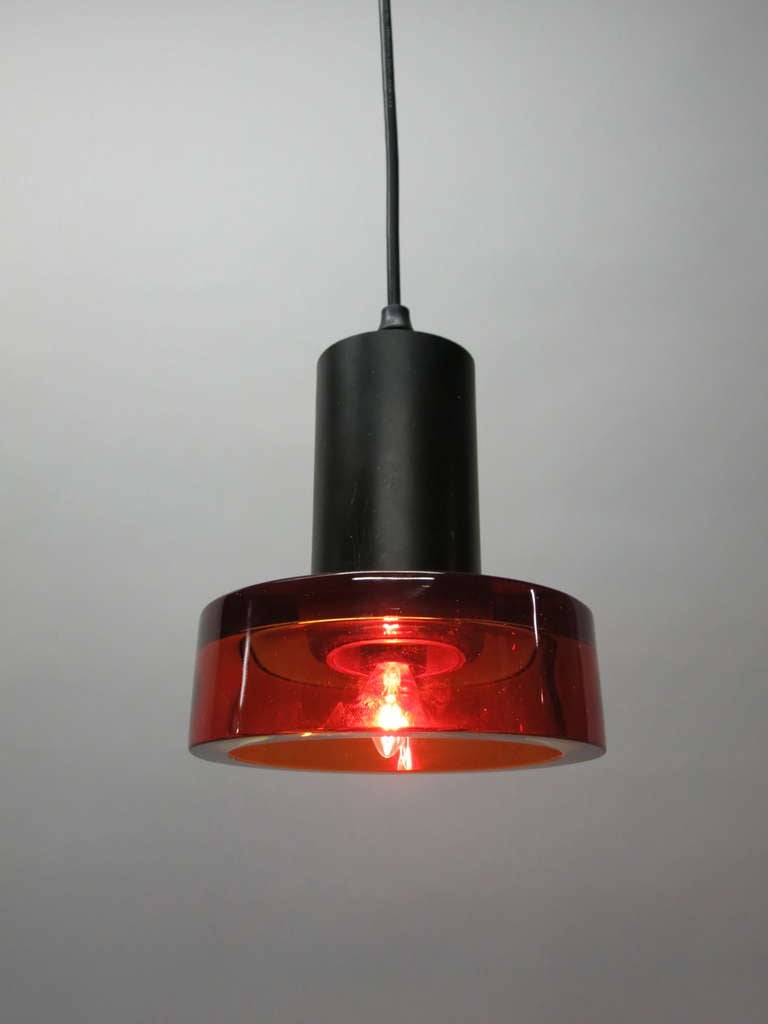 Mid-20th Century Five Ceiling Lights Designed by Flavio Poli For Sale