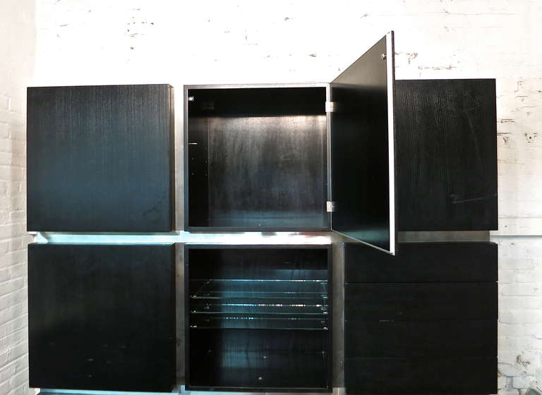 Wall Unit Signed Acerbis Circa 1970 Made in Italy In Excellent Condition In Jersey City, NJ