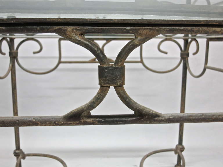 Square Center Table Indoor or Outdoor France Circa 1940 2
