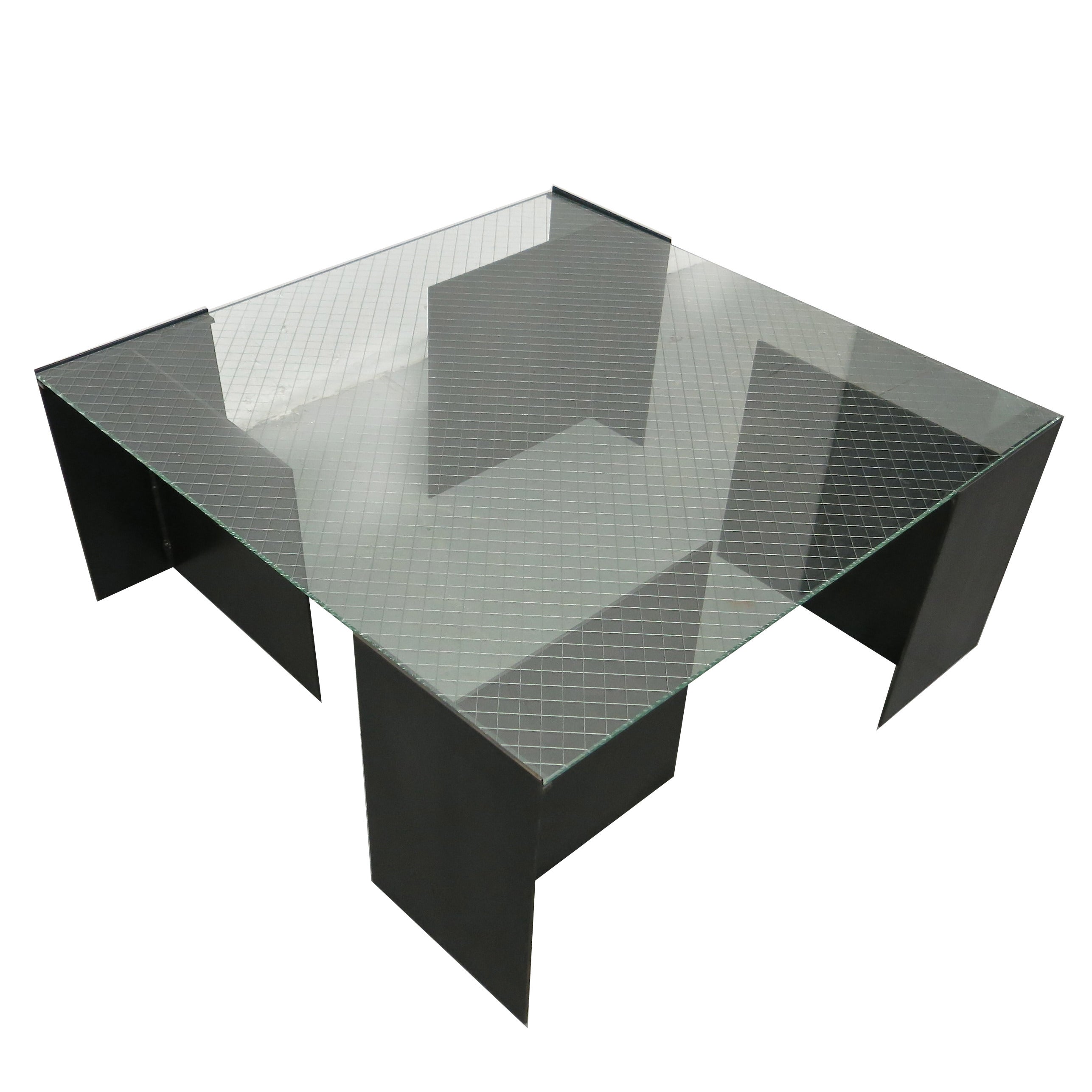 Coffee Table by Richard Troy for Art & Industry Soho NYC, 1980 For Sale