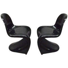 Pair of Chairs by Verner Panton for Herman Miller Signed and Dated 1972 USA