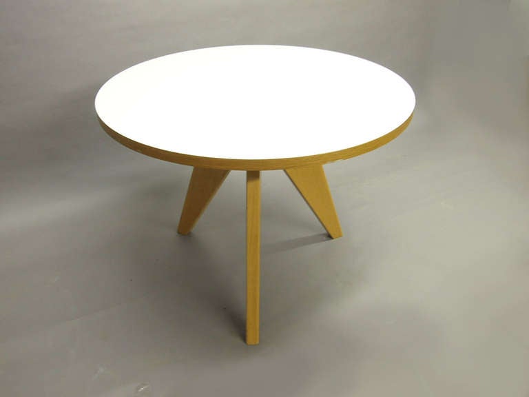 Gueridon Table Prouve Collection 2002 Edition Vitra Switzerland In Excellent Condition In Jersey City, NJ