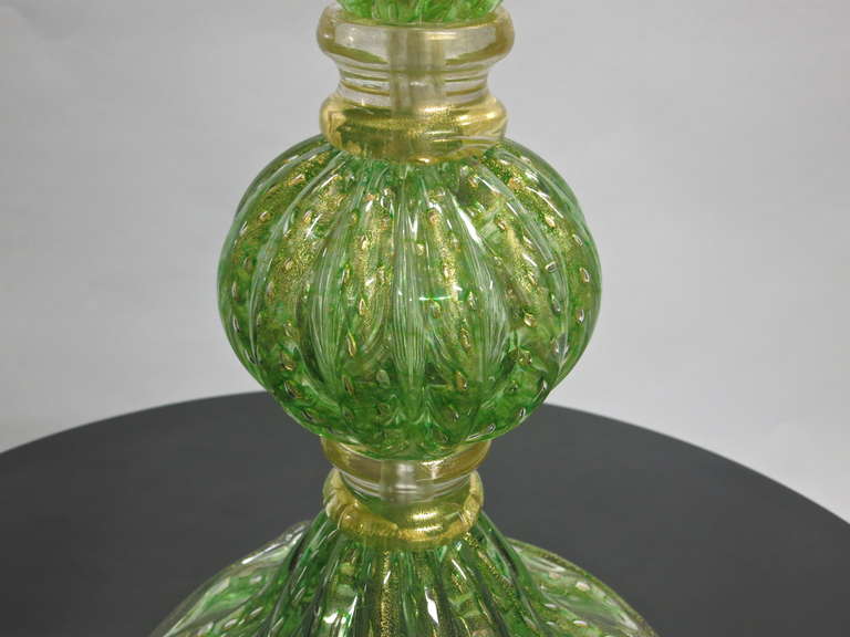 20th Century Pair of Murano Glass Table Lamps