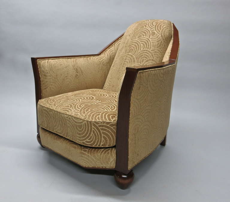 Chair in the Style of Pierre Chareau, circa 1925, Made in France In Excellent Condition In Jersey City, NJ
