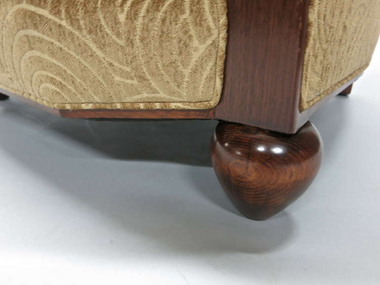 Wood Chair in the Style of Pierre Chareau, circa 1925, Made in France
