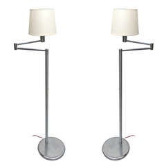 Pair of Floor Lamps by Walter Von Nessen Designed 1930 American