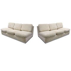 Pair of Sofas Designed by Valerian Rybar, France, circa 1970