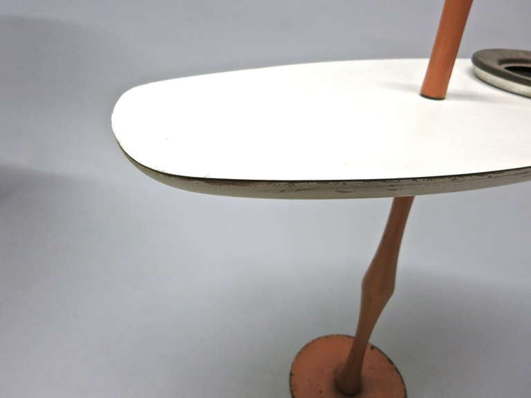 Mid-20th Century Smoking Stand or Side Table by Estelle Laverne, American, circa 1950