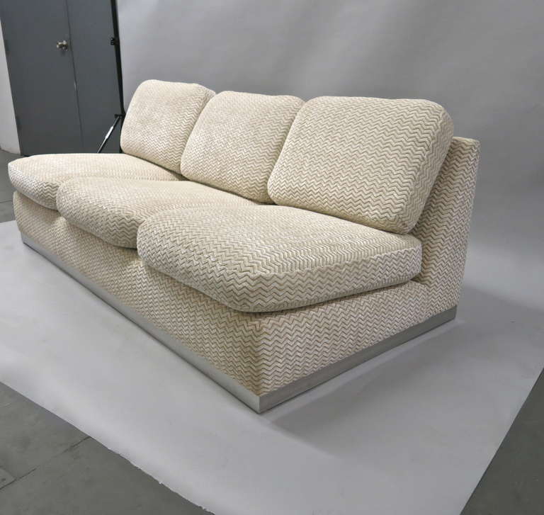 Mid-Century Modern Pair of Sofas Designed by Valerian Rybar, France, circa 1970