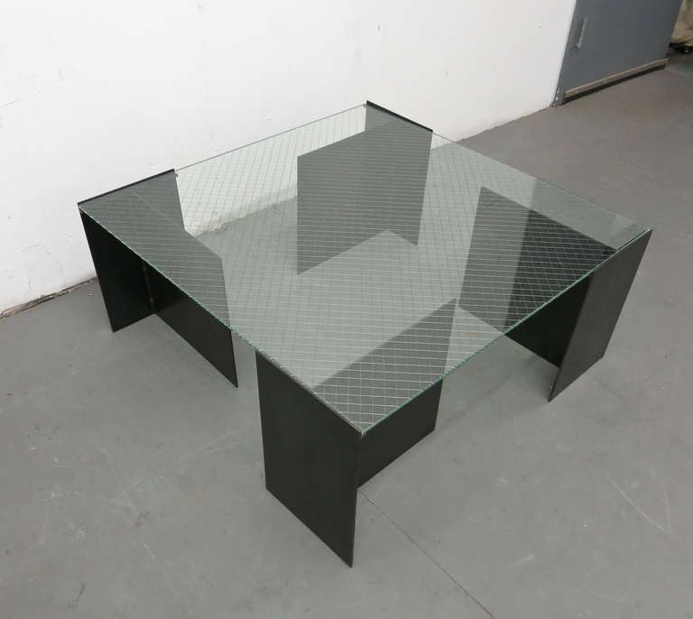Coffee Table by Richard Troy for Art & Industry Soho NYC, 1980 In Excellent Condition For Sale In Jersey City, NJ