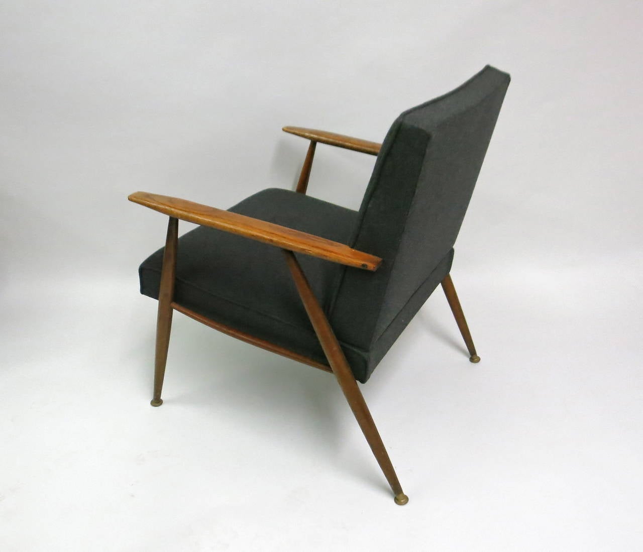 Pair of Lounge Chairs, circa 1950s, Made in Italy 3