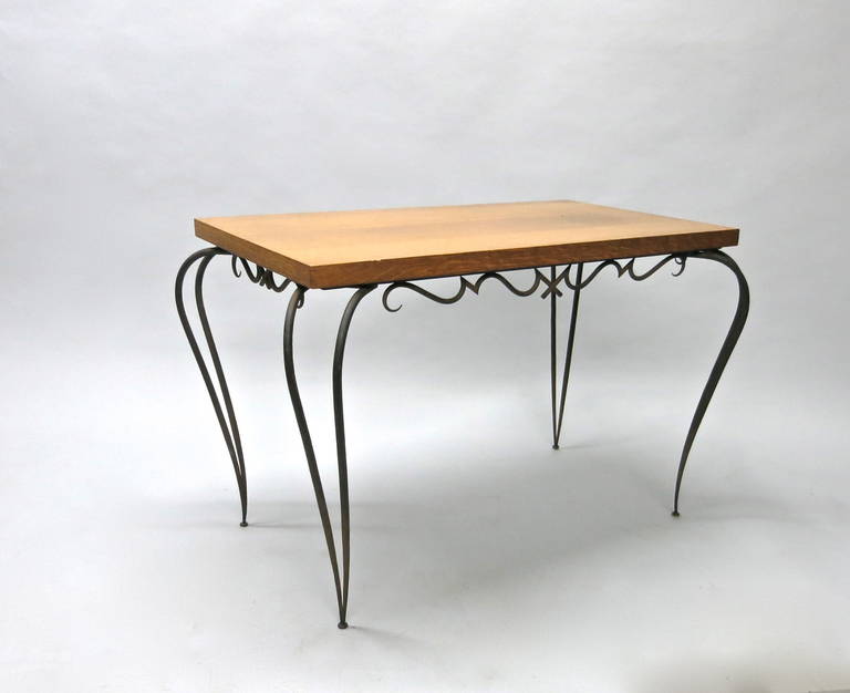 Mid-Century Modern Table by Rene Prou circa 1935 Made in France