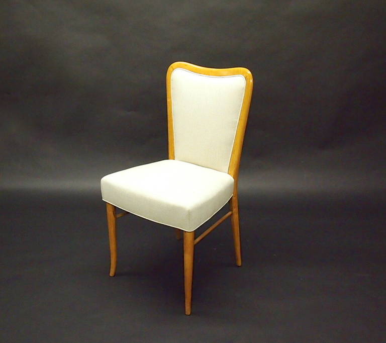 French Desk Chair in the Style of Jean Royère Circa 1950 Made in France