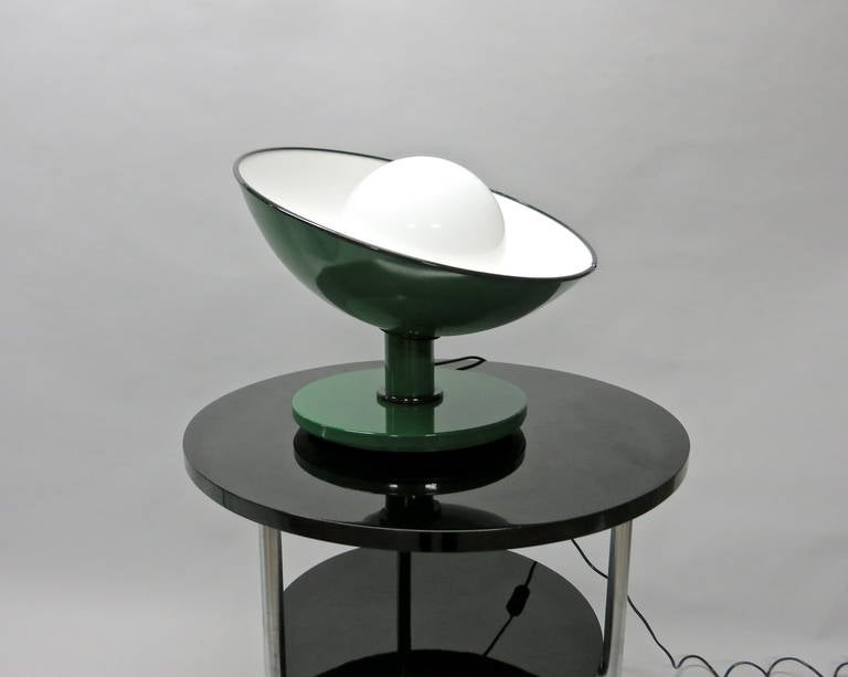 Metal Table Lamp by Enzo Francesconi circa 1970 Made in Brescia  Italy