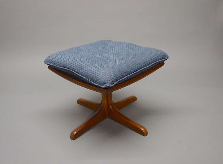 Swivel Chair and Ottoman by Vatne Mobler Norway 1960's 2