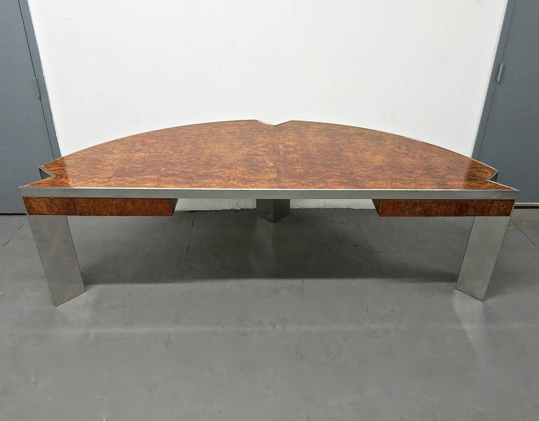 Mid-Century Modern Large Executive Desk by Leon Rosen for Pace