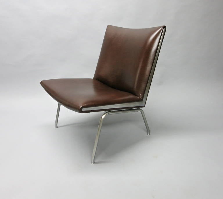 Danish Vintage CH-401 Lounge Chair Designed by Hans Wegner, Made in Denmark, 1958