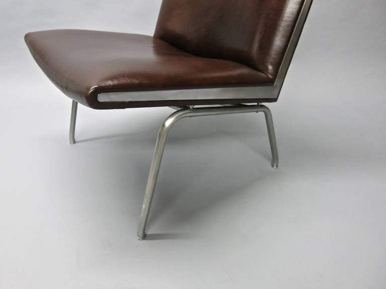 Mid-20th Century Vintage CH-401 Lounge Chair Designed by Hans Wegner, Made in Denmark, 1958
