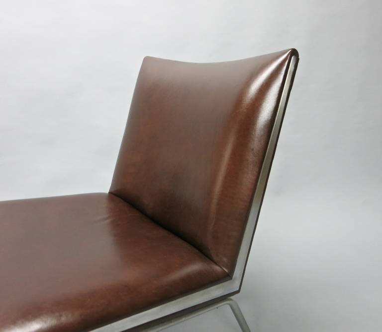 Vintage CH-401 Lounge Chair Designed by Hans Wegner, Made in Denmark, 1958 In Excellent Condition In Jersey City, NJ