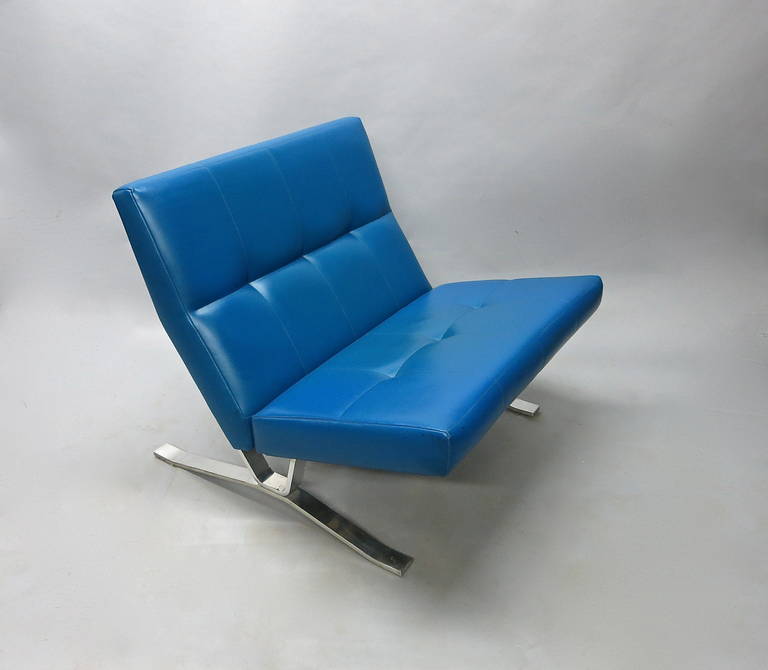 Metal Pair of Chairs Labeled J.G. Furniture Inc., circa 1955, American