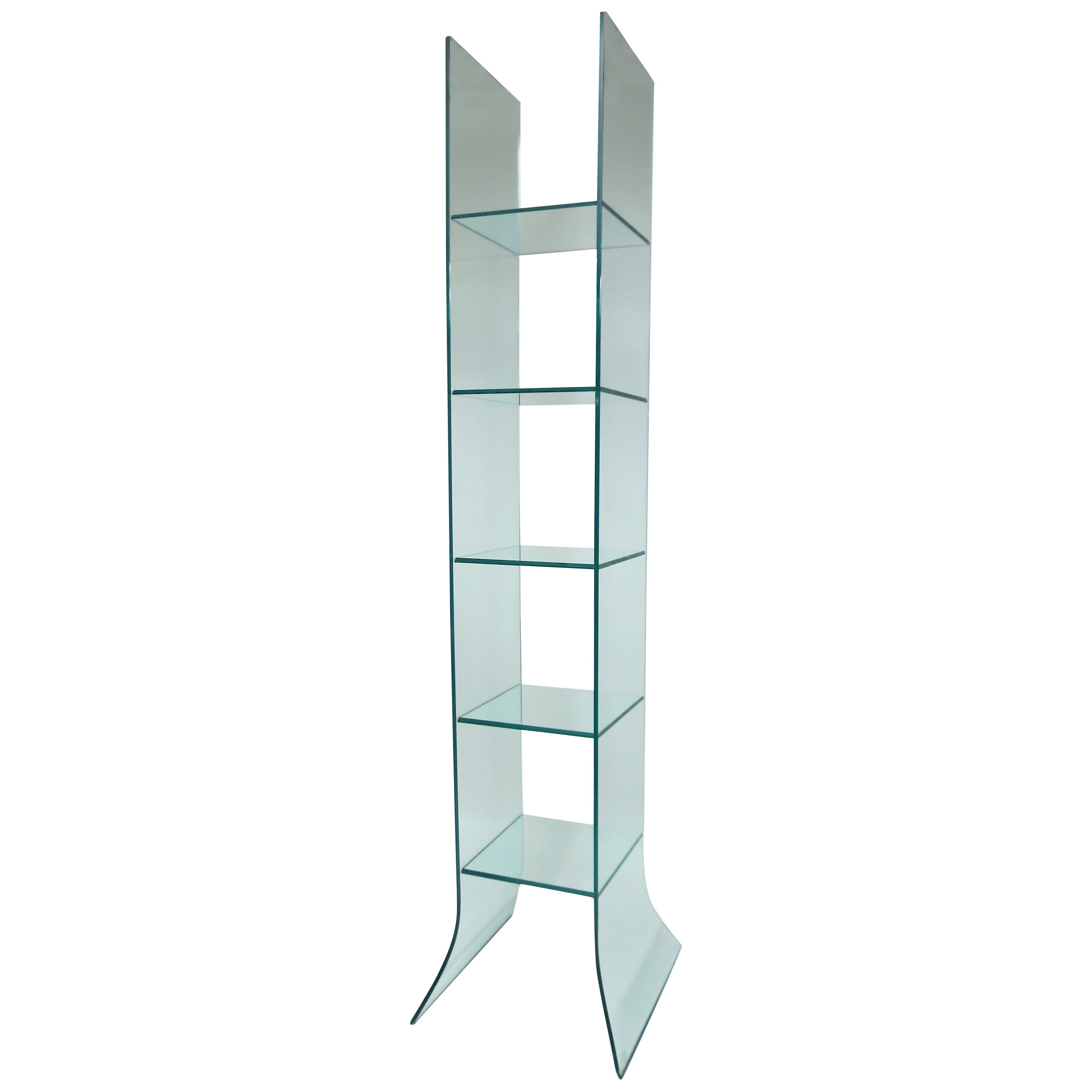 "Babel" Shelving Tower by Massimo Morozzi for Fiam Italia  circa 1980 Italy