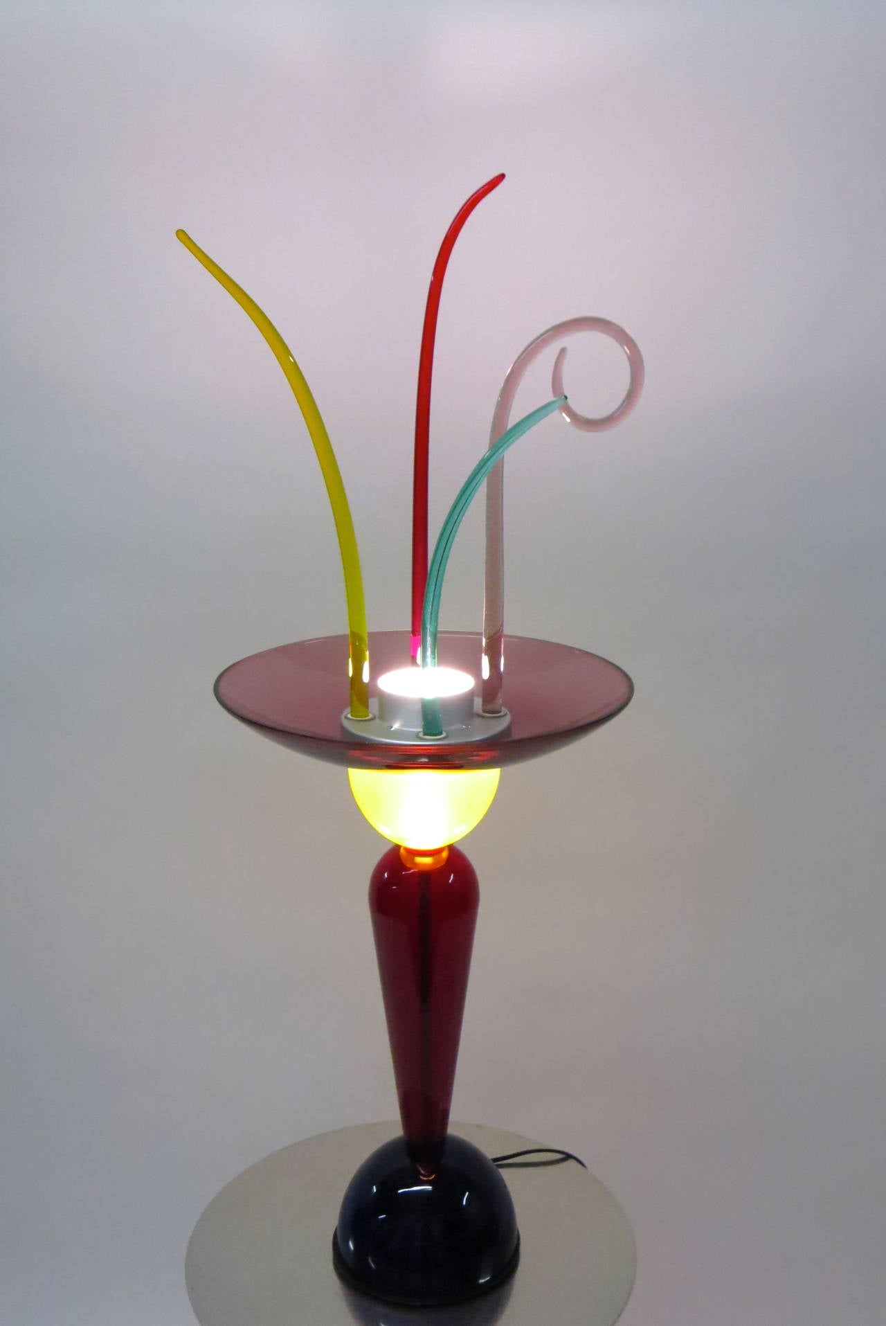 Colored Glass Citera Lamp by Andrea Anastasio for Artemide, Italy, 1990s 1
