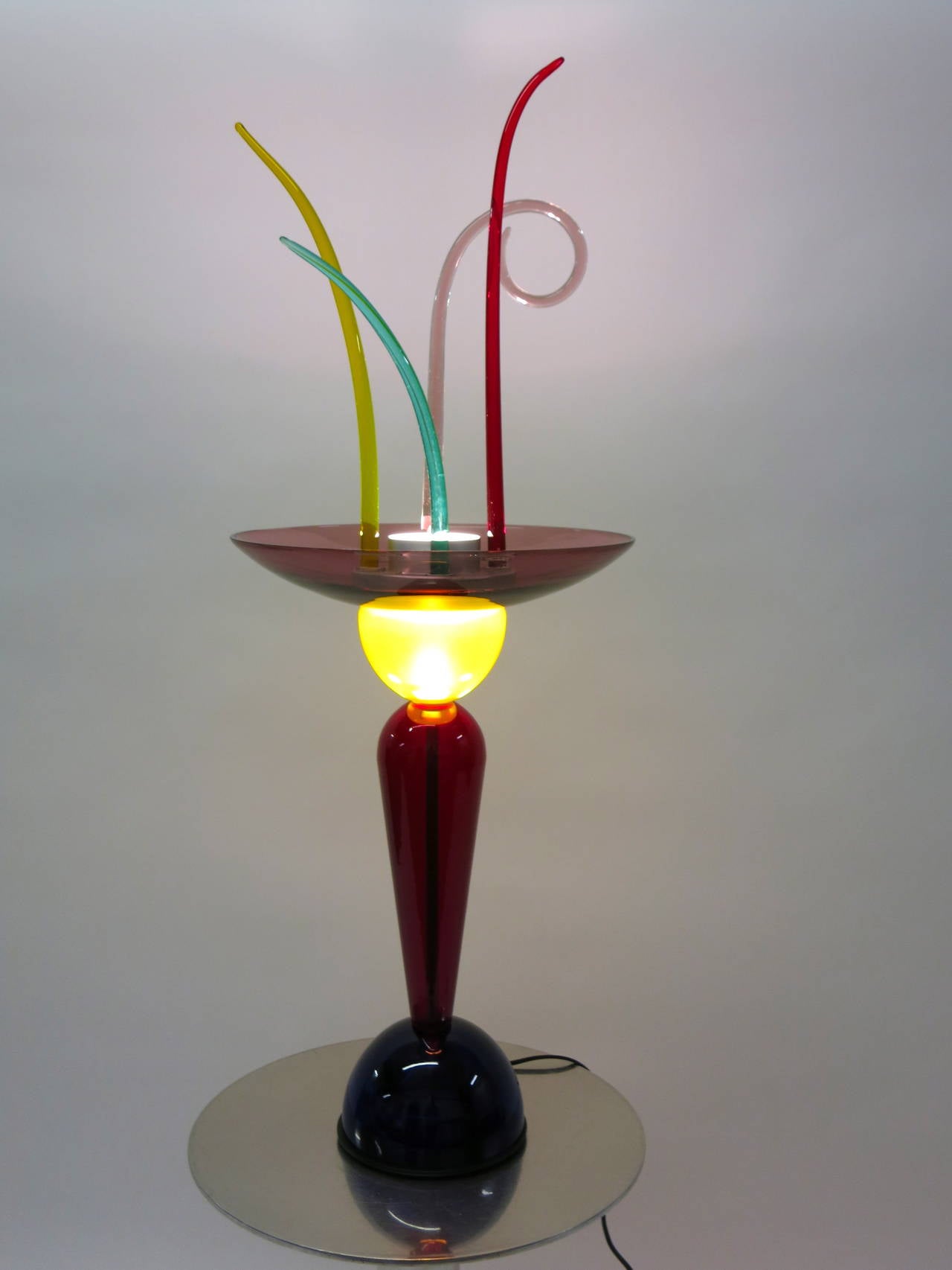 Colored Glass Citera Lamp by Andrea Anastasio for Artemide, Italy, 1990s 2