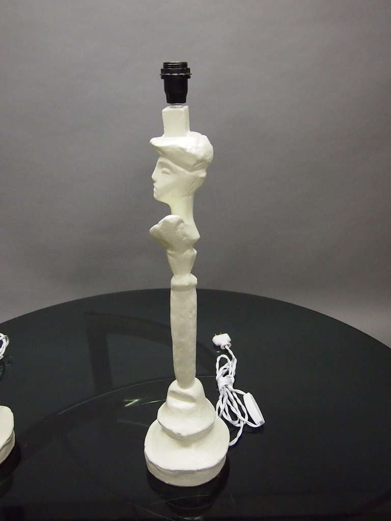 Pair of Lamps Attributted to Sirmos, Giacometti & Jean michel Frank c1990 USA In Excellent Condition In Jersey City, NJ