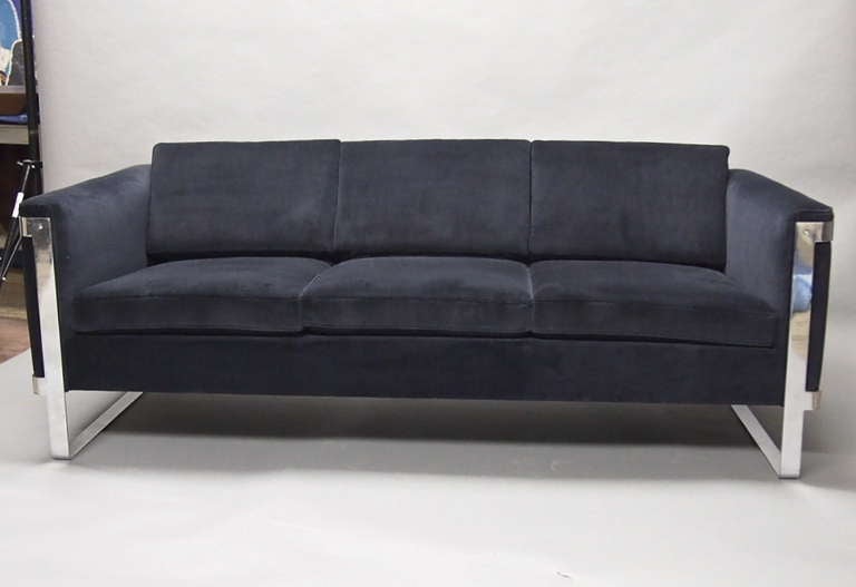Late 20th Century Pair Of Vintage Sofas From Pace Collection Circa 1970 American