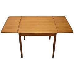 Reversible & Extending Game or Dining Table by Poul Hundevad, circa 1960