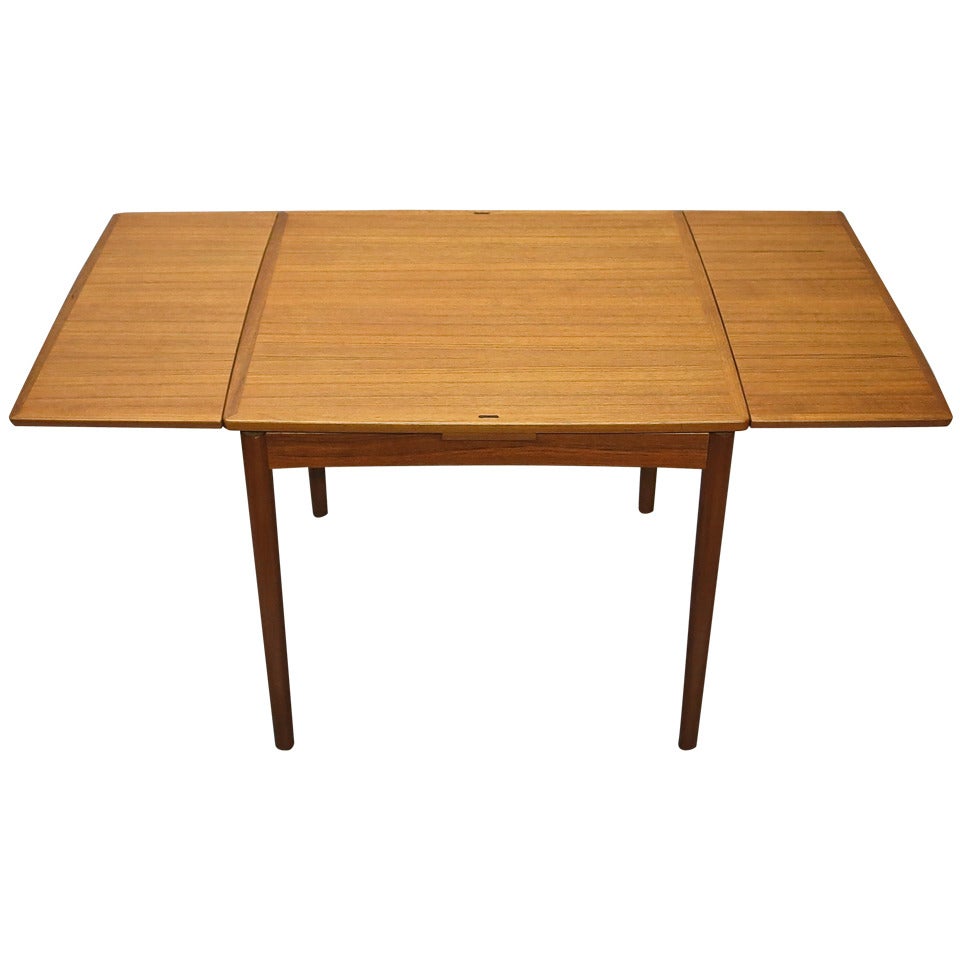Reversible & Extending Game or Dining Table by Poul Hundevad, circa 1960