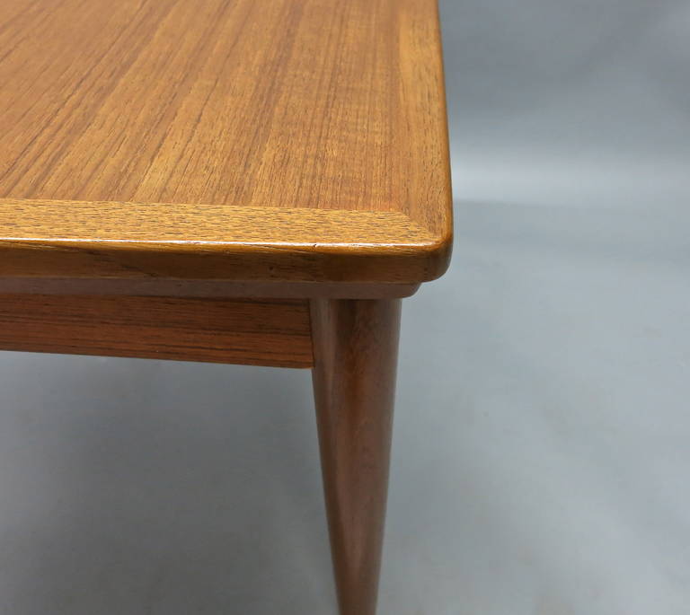 Reversible & Extending Game or Dining Table by Poul Hundevad, circa 1960 1