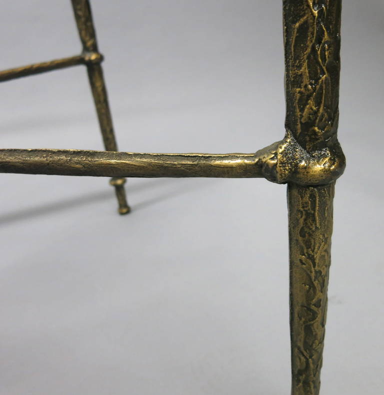 Solid Cast Bronze Table in the Style of Giacometti, circa 1980 Made in USA 1