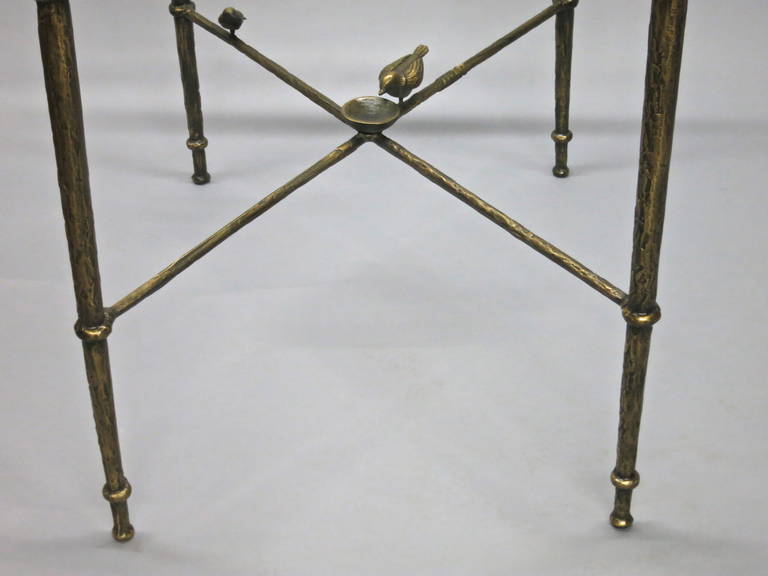 Solid Cast Bronze Table in the Style of Giacometti, circa 1980 Made in USA 4