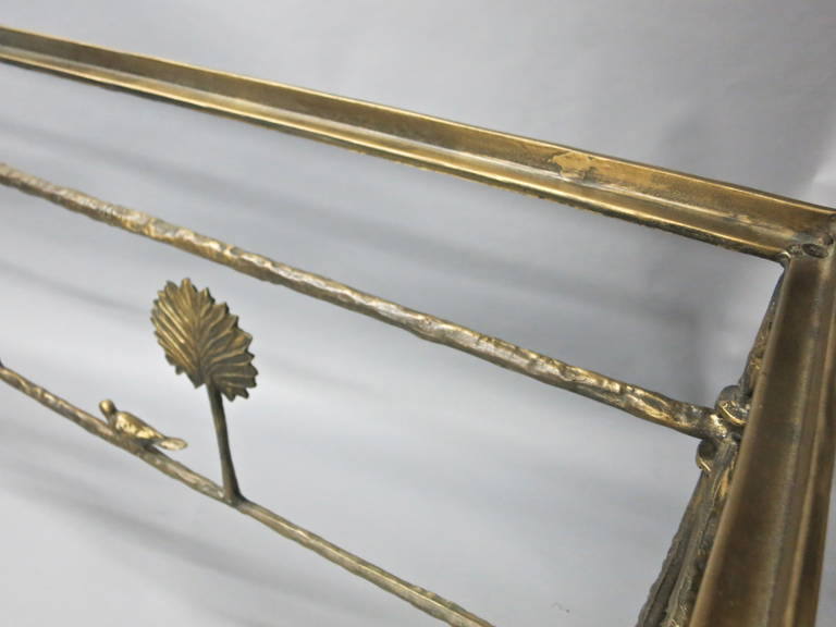 20th Century Bronze Console in the style of Giacommetti Circa 1980 Made in USA