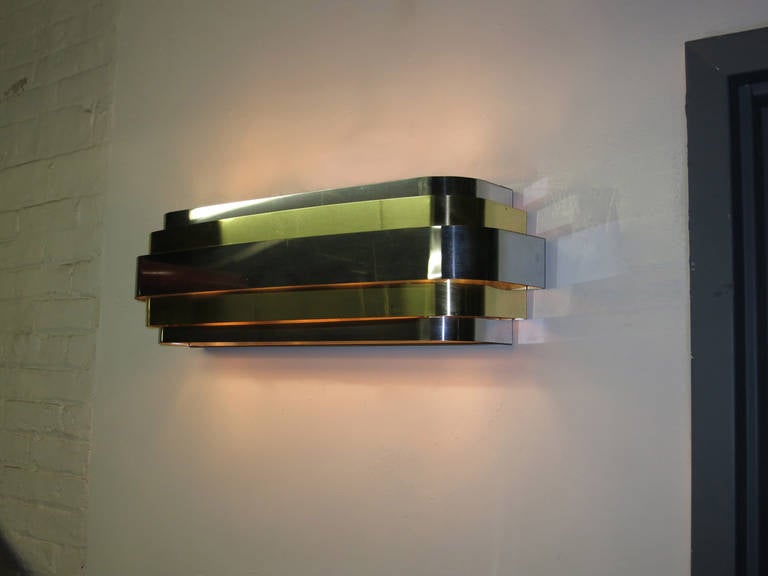 Pair of Sconces by Lightolier, circa 1970 Made in USA at 1stdibs