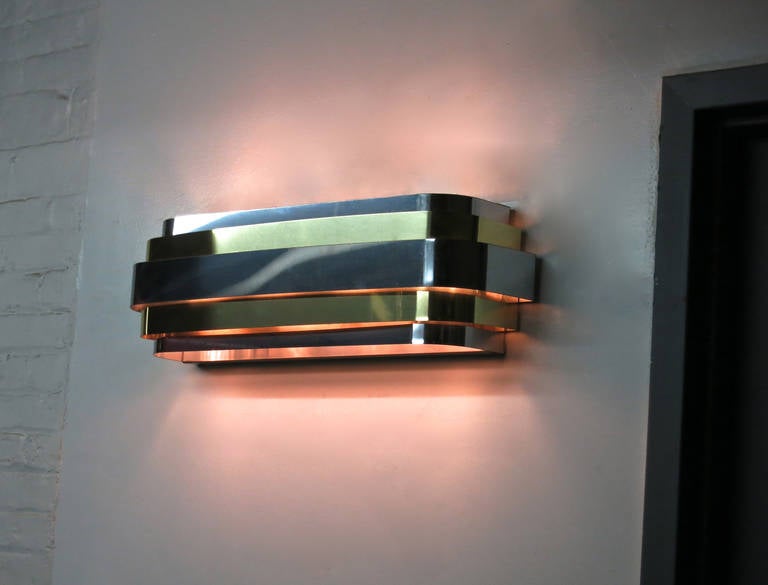 Pair of Sconces by Lightolier, circa 1970 Made in USA at 1stdibs