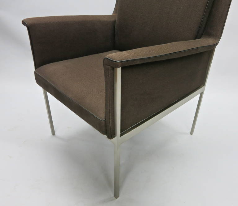 Mid-20th Century Pair of Lounge or Desk Armchairs, Circa 1950 France