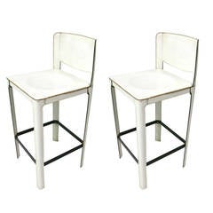 Pair of Bar Stools by Matteo Grassi  circa 1980 Made in Italy