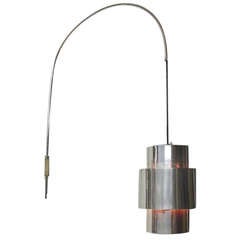 Wall Lamp in Stainless steel and Chrome by Sonneman circa 1970 American