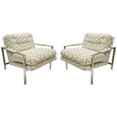 Pair of Lounge Chairs by Milo Baughman, USA Circa 1965