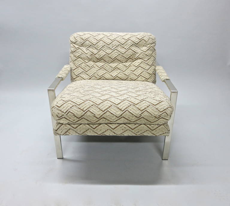 American Pair of Lounge Chairs by Milo Baughman, USA Circa 1965