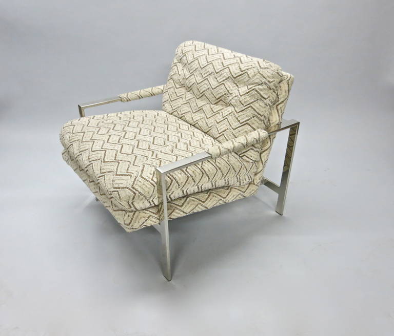 Pair of Lounge Chairs by Milo Baughman, USA Circa 1965 In Good Condition In Jersey City, NJ