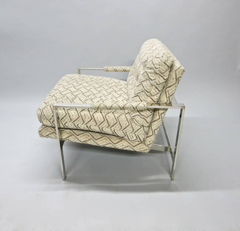 Mid-20th Century Pair of Lounge Chairs by Milo Baughman, USA Circa 1965