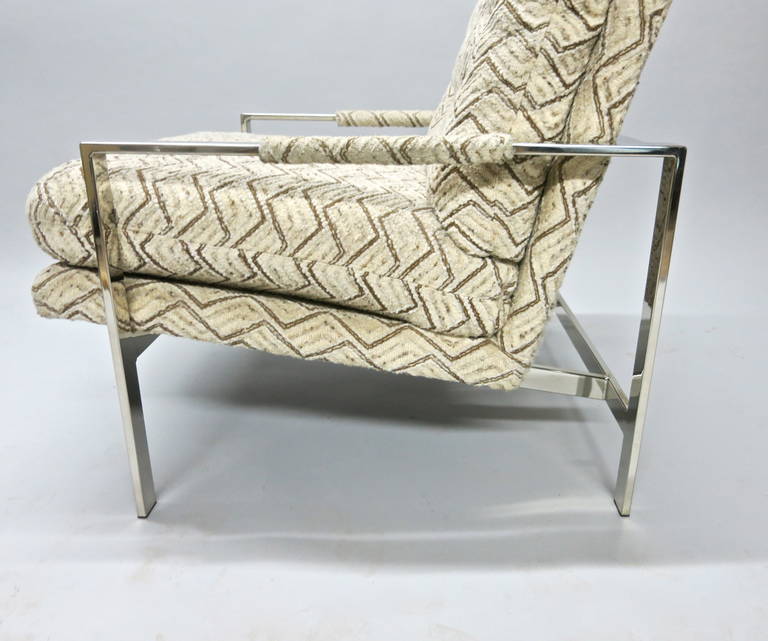 Metal Pair of Lounge Chairs by Milo Baughman, USA Circa 1965