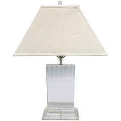 Table Lamp by Van Teal in Clear Lucite, circa 1960 USA