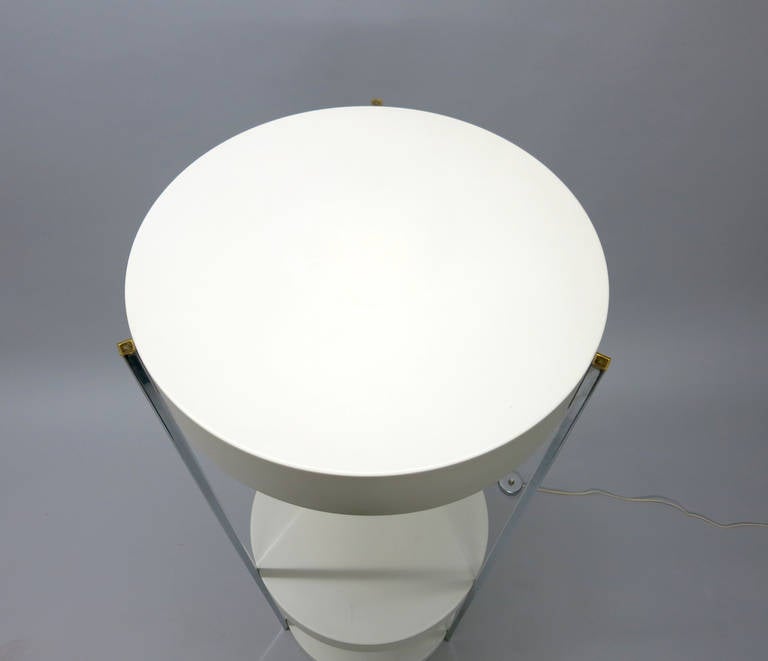 Late 20th Century Round Illuminated Display Stand by Kovacs with Original Labels, C. 1970 USA