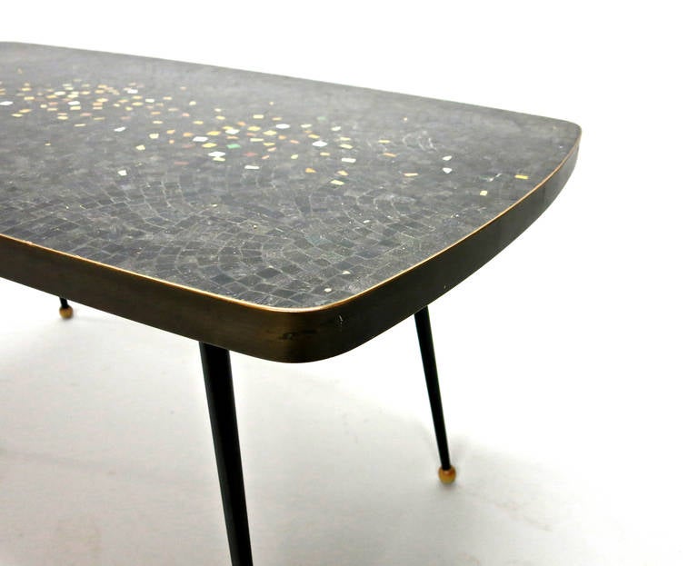 Coffee Table with a Mosaic Tile Top Circa 1950 France 1